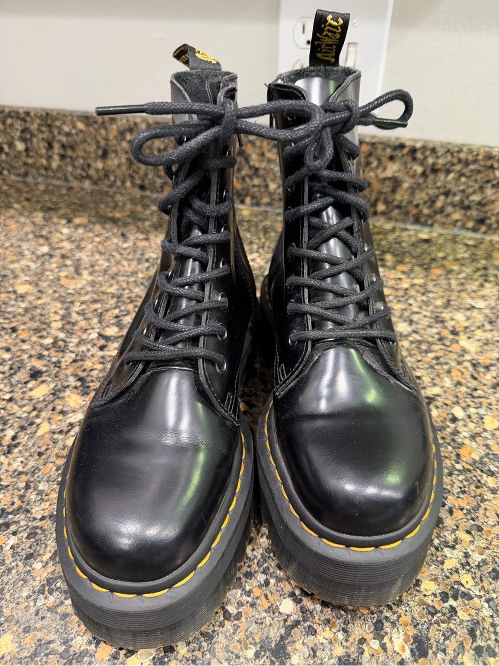 Dr. Martens Jadon Platform Lace-Up Boot in Black ladies 6 - Picture 3 of 10